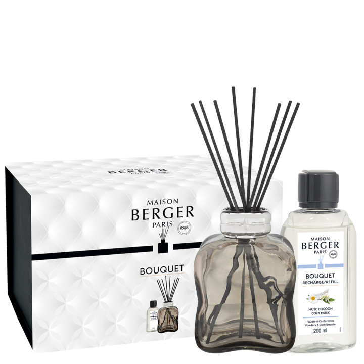 Zestaw Patyczki Cosy brąz + białe piżmo